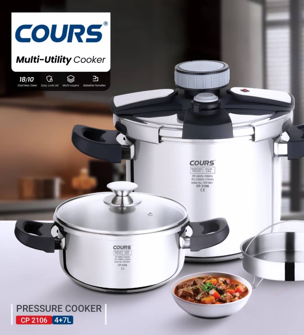 زودپز دو قلو کلیپسی 4 7 لیتر کورس مدل CP2106 - اصلی