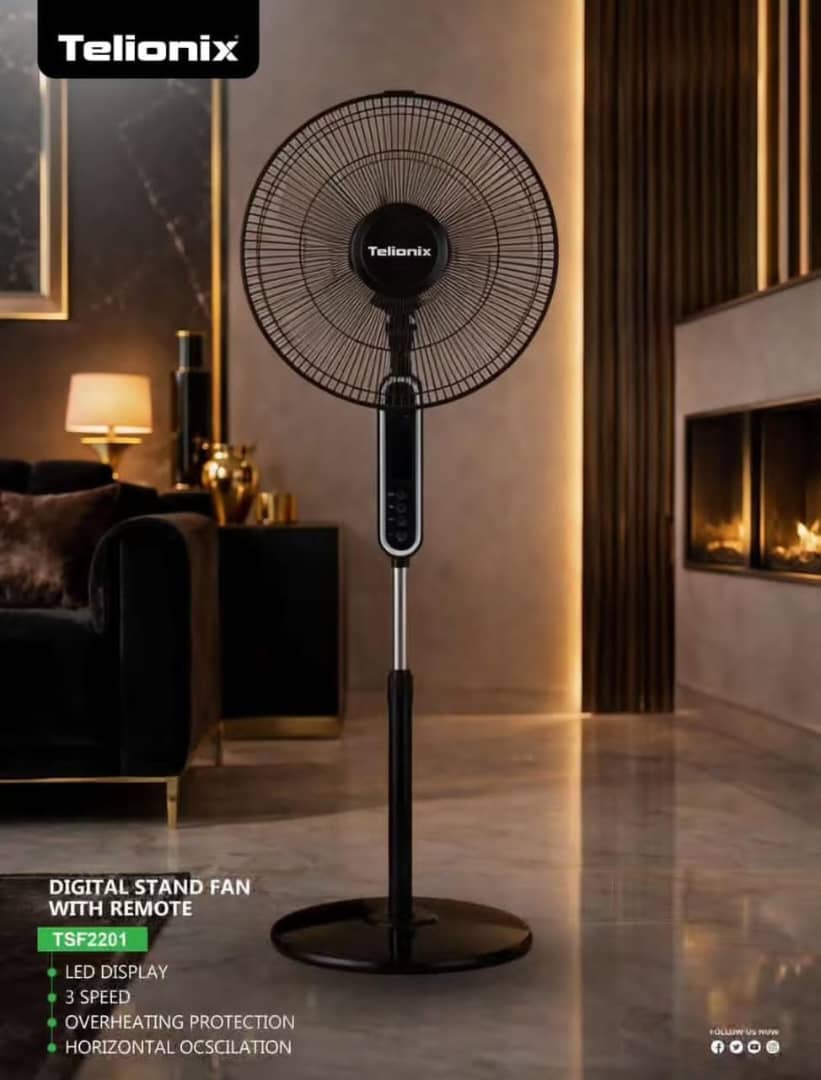 پنکه ایستاده تلیونیکس مدل TSF2201 ریموت دار سایز ۱۶ اینچ - اصلی