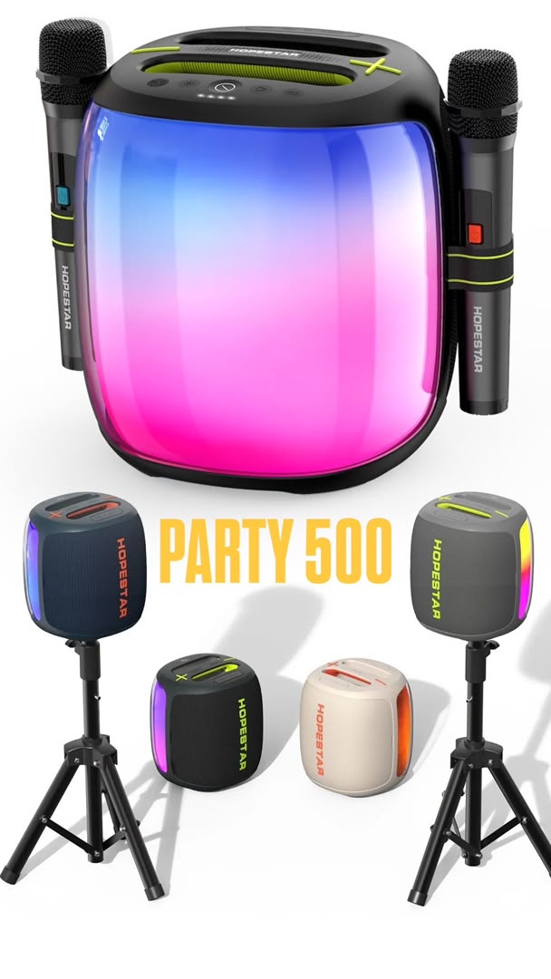 اسپیکر هوپ استار مدل Party 500 - سفید و مشکی